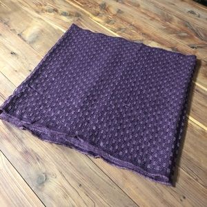 Lands End Purple Knit Infinity Scarf